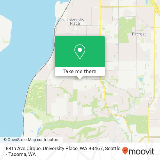 84th Ave Cirque, University Place, WA 98467 map