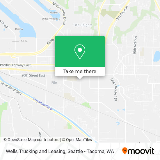 Wells Trucking and Leasing map