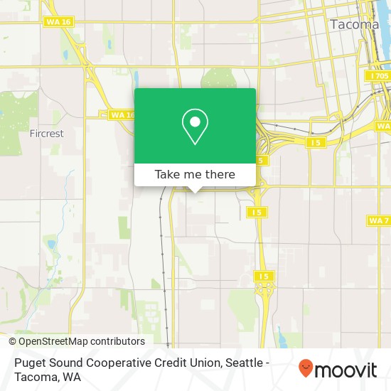 Puget Sound Cooperative Credit Union map