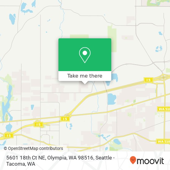 Mapa de 5601 18th Ct NE, Olympia, WA 98516