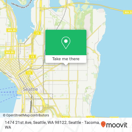 Mapa de 1474 21st Ave, Seattle, WA 98122