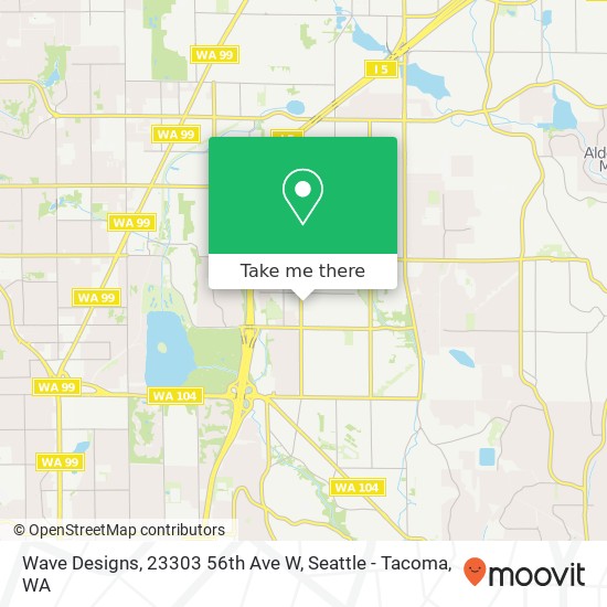 Wave Designs, 23303 56th Ave W map