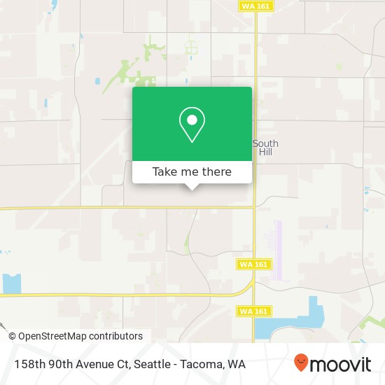 Mapa de 158th 90th Avenue Ct, Puyallup, WA 98375