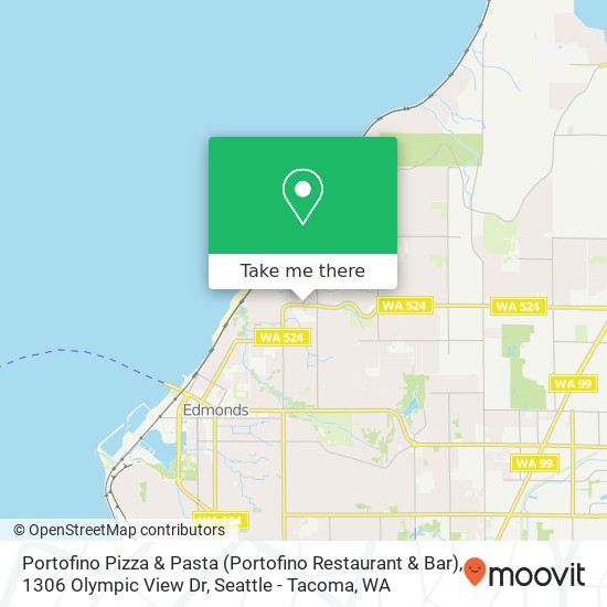 Portofino Pizza & Pasta (Portofino Restaurant & Bar), 1306 Olympic View Dr map