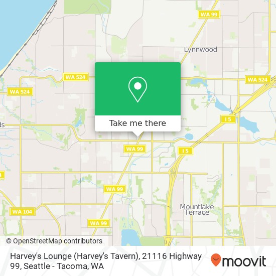 Harvey's Lounge (Harvey's Tavern), 21116 Highway 99 map