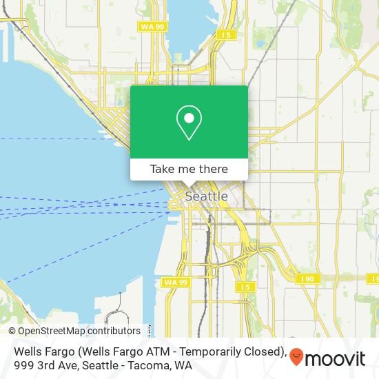 Mapa de Wells Fargo (Wells Fargo ATM - Temporarily Closed), 999 3rd Ave