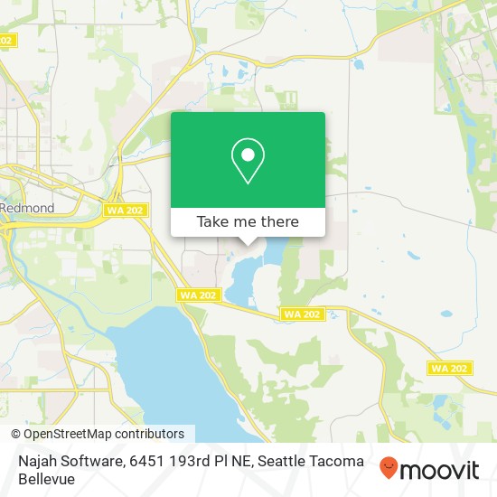 Mapa de Najah Software, 6451 193rd Pl NE