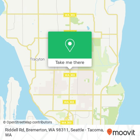 Mapa de Riddell Rd, Bremerton, WA 98311