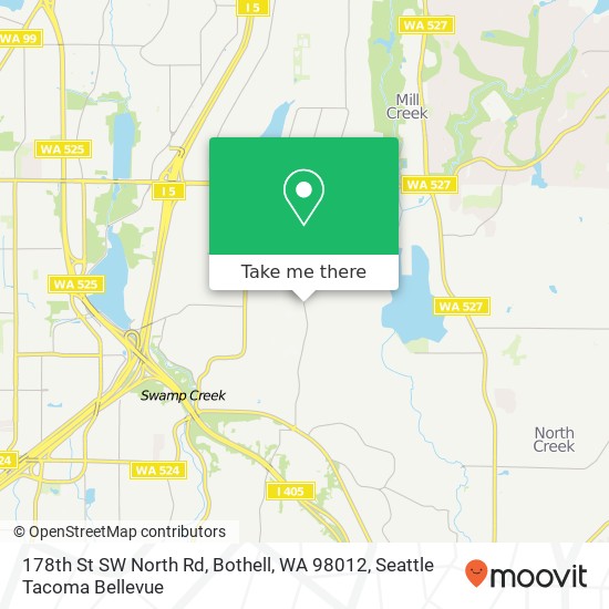 178th St SW North Rd, Bothell, WA 98012 map