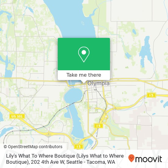 Mapa de Lily's What To Where Boutique (Lilys What to Where Boutique), 202 4th Ave W