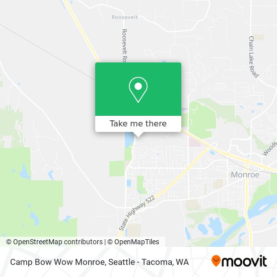 Camp Bow Wow Monroe map