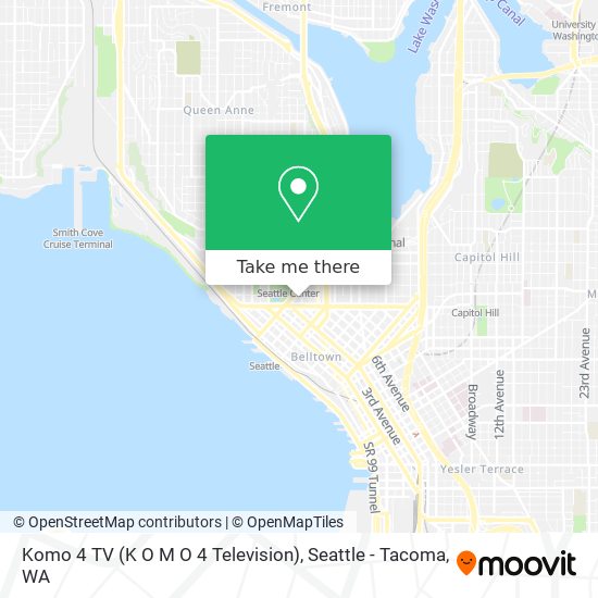 Komo 4 TV (K O M O 4 Television) map
