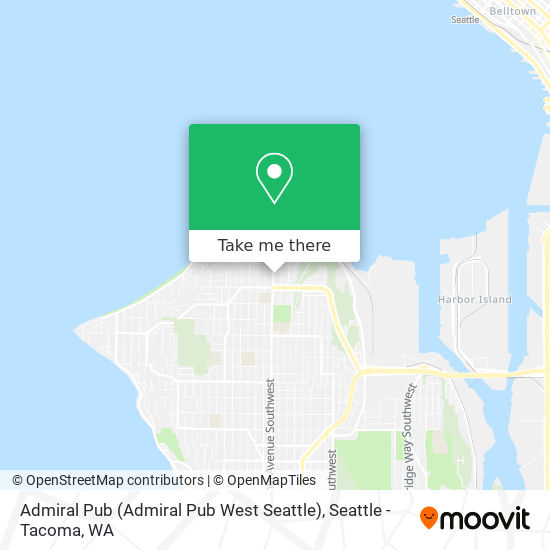 Mapa de Admiral Pub (Admiral Pub West Seattle)