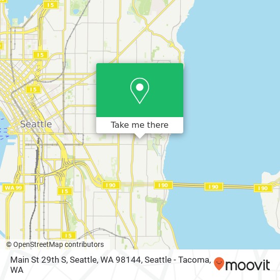Mapa de Main St 29th S, Seattle, WA 98144