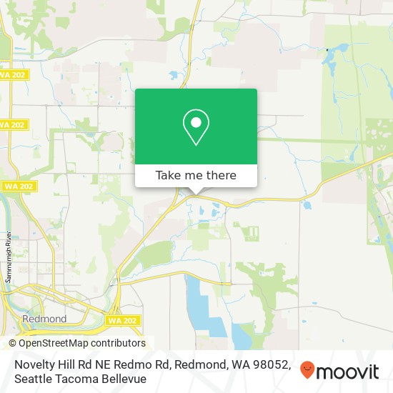 Mapa de Novelty Hill Rd NE Redmo Rd, Redmond, WA 98052