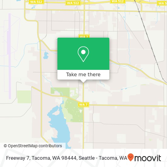 Mapa de Freeway 7, Tacoma, WA 98444