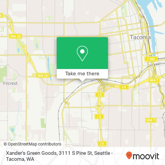Xander's Green Goods, 3111 S Pine St map