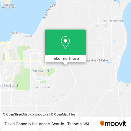 David Connolly Insurance map