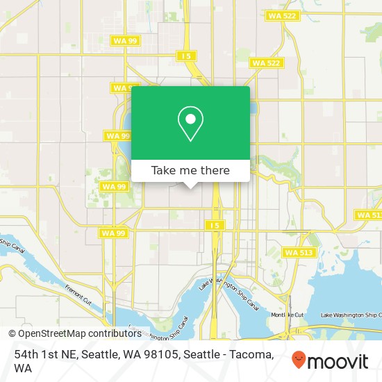 54th 1st NE, Seattle, WA 98105 map