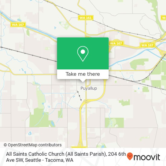 All Saints Catholic Church (All Saints Parish), 204 6th Ave SW map