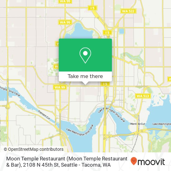 Moon Temple Restaurant (Moon Temple Restaurant & Bar), 2108 N 45th St map