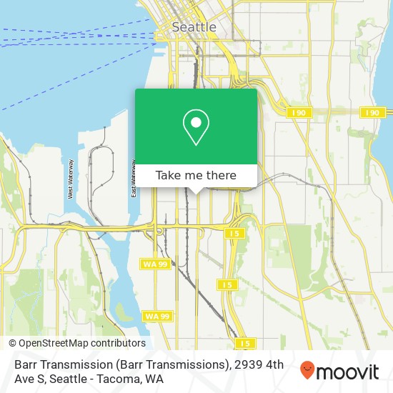Mapa de Barr Transmission (Barr Transmissions), 2939 4th Ave S