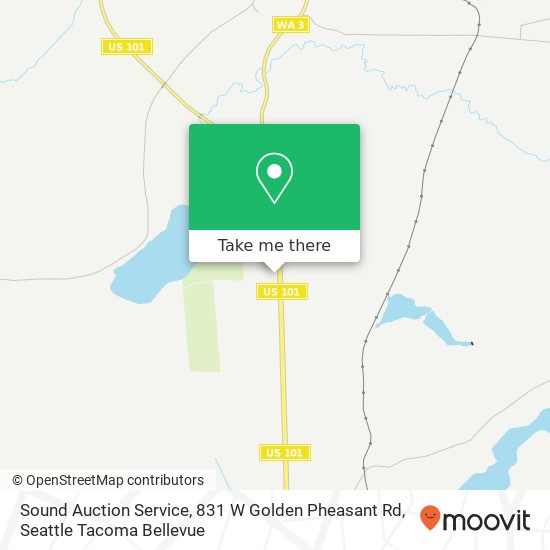 Mapa de Sound Auction Service, 831 W Golden Pheasant Rd