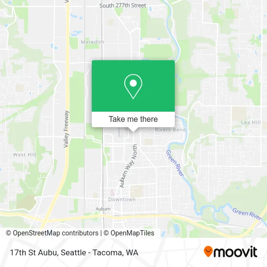 17th St Aubu map