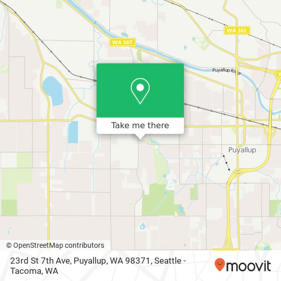 Mapa de 23rd St 7th Ave, Puyallup, WA 98371