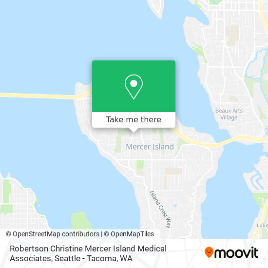 Mapa de Robertson Christine Mercer Island Medical Associates