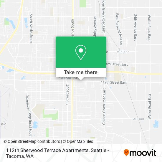 112th Sherwood Terrace Apartments map