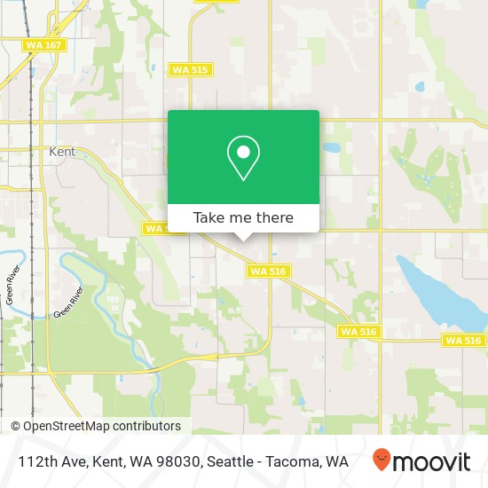 Mapa de 112th Ave, Kent, WA 98030