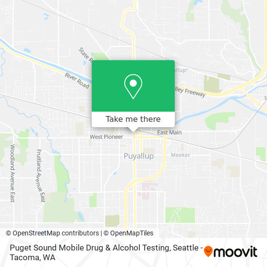 Mapa de Puget Sound Mobile Drug & Alcohol Testing