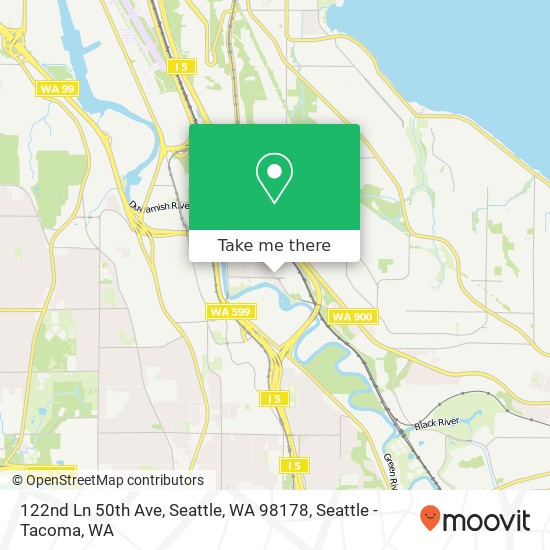 Mapa de 122nd Ln 50th Ave, Seattle, WA 98178