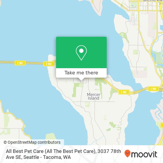 Mapa de All Best Pet Care (All The Best Pet Care), 3037 78th Ave SE