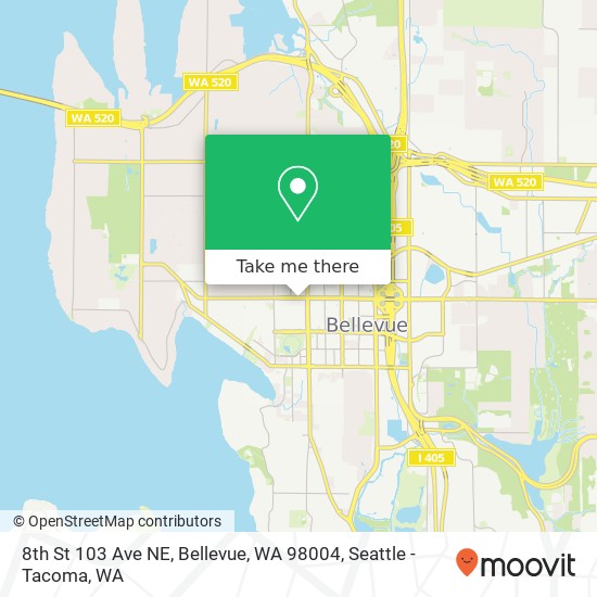 8th St 103 Ave NE, Bellevue, WA 98004 map