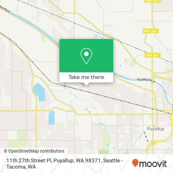 Mapa de 11th 27th Street Pl, Puyallup, WA 98371