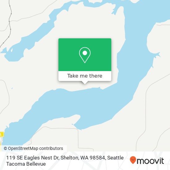 Mapa de 119 SE Eagles Nest Dr, Shelton, WA 98584