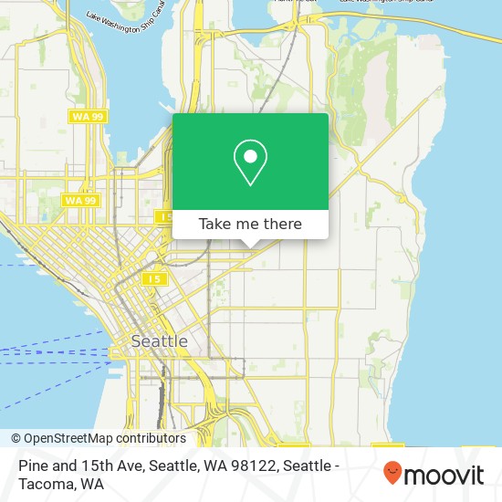 Mapa de Pine and 15th Ave, Seattle, WA 98122