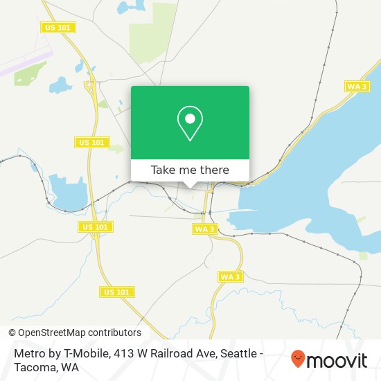 Mapa de Metro by T-Mobile, 413 W Railroad Ave