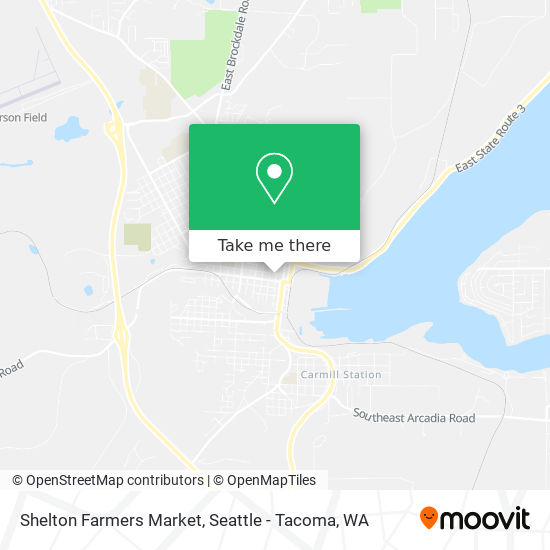 Mapa de Shelton Farmers Market