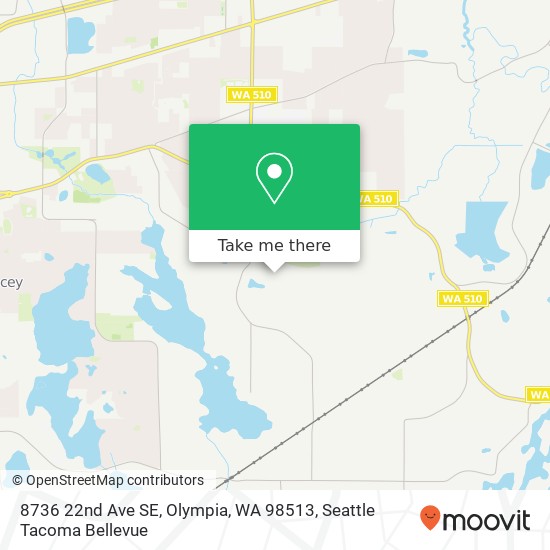 Mapa de 8736 22nd Ave SE, Olympia, WA 98513