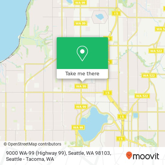 9000 WA-99 (Highway 99), Seattle, WA 98103 map