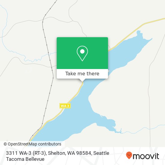 Mapa de 3311 WA-3 (RT-3), Shelton, WA 98584