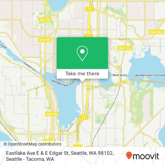 Eastlake Ave E & E Edgar St, Seattle, WA 98102 map