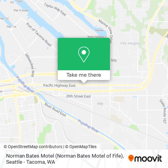 Mapa de Norman Bates Motel (Norman Bates Motel of Fife)