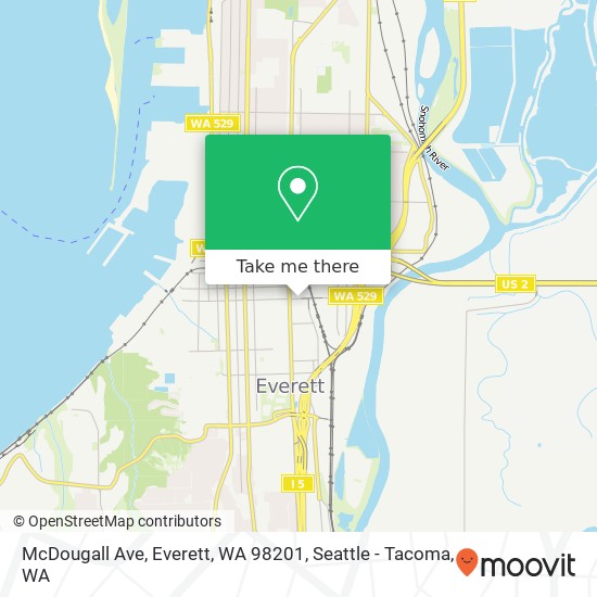 Mapa de McDougall Ave, Everett, WA 98201