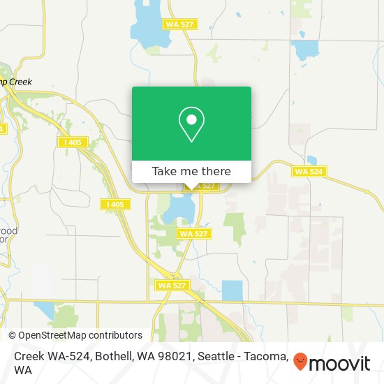 Mapa de Creek WA-524, Bothell, WA 98021