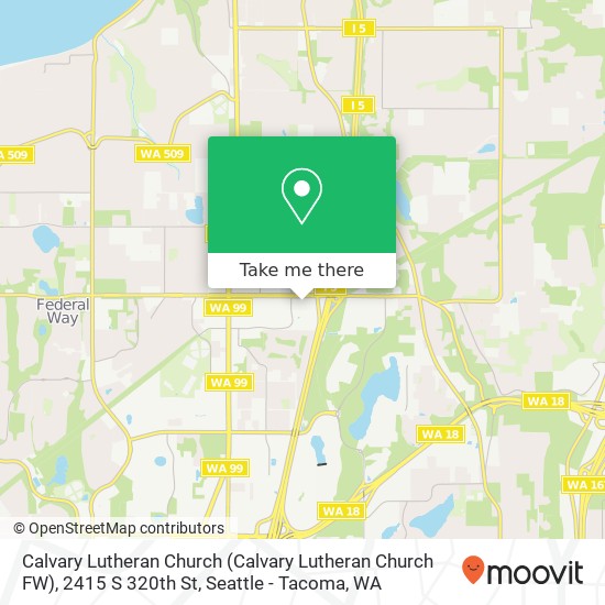 Mapa de Calvary Lutheran Church (Calvary Lutheran Church FW), 2415 S 320th St