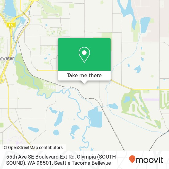 Mapa de 55th Ave SE Boulevard Ext Rd, Olympia (SOUTH SOUND), WA 98501